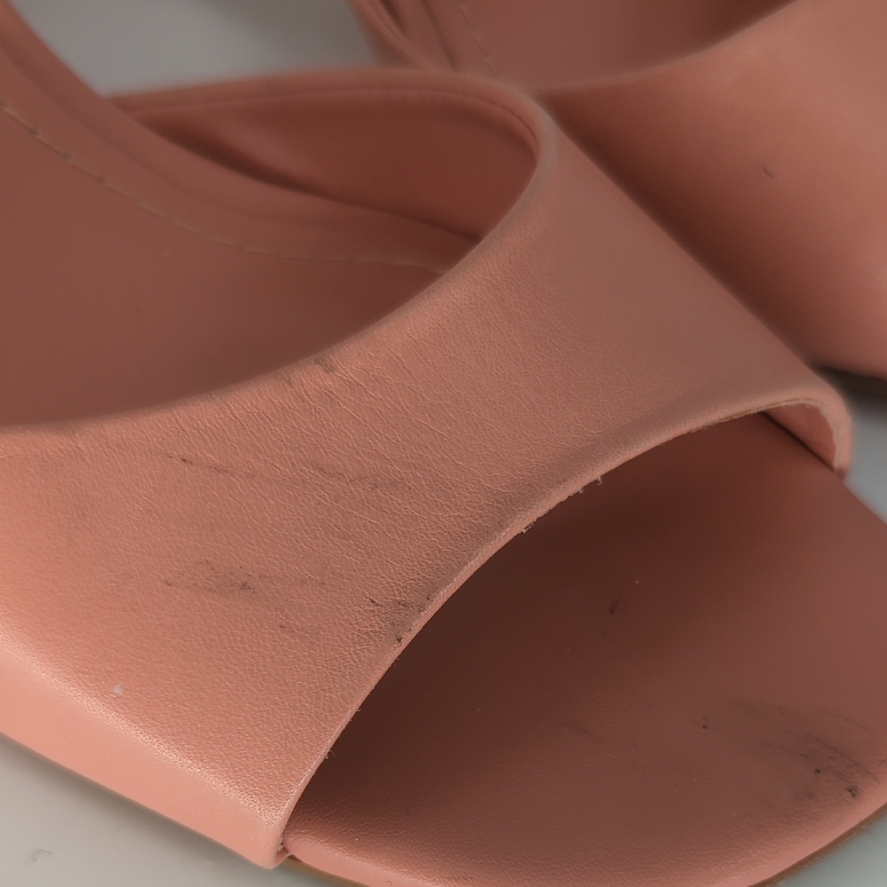 Santa Lolla Slip On Block Heel Slides Sandals Pink size 8B barbie preppy classic - Picture 5 of 7
